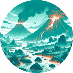 Spielmotiv Vulkanfluss